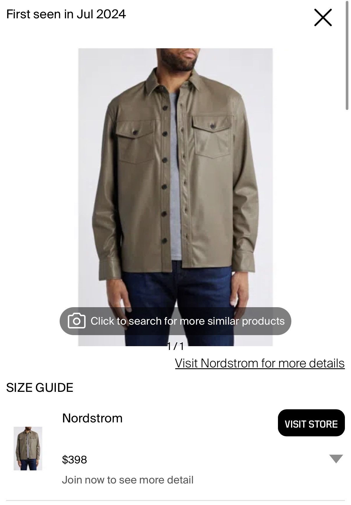 AG Adriano Goldschmied AG Adriano Goldschmied Elias LeatherJacket (Portobello Road) Size M / US 6-8 / IT 42-44 - 5 Thumbnail