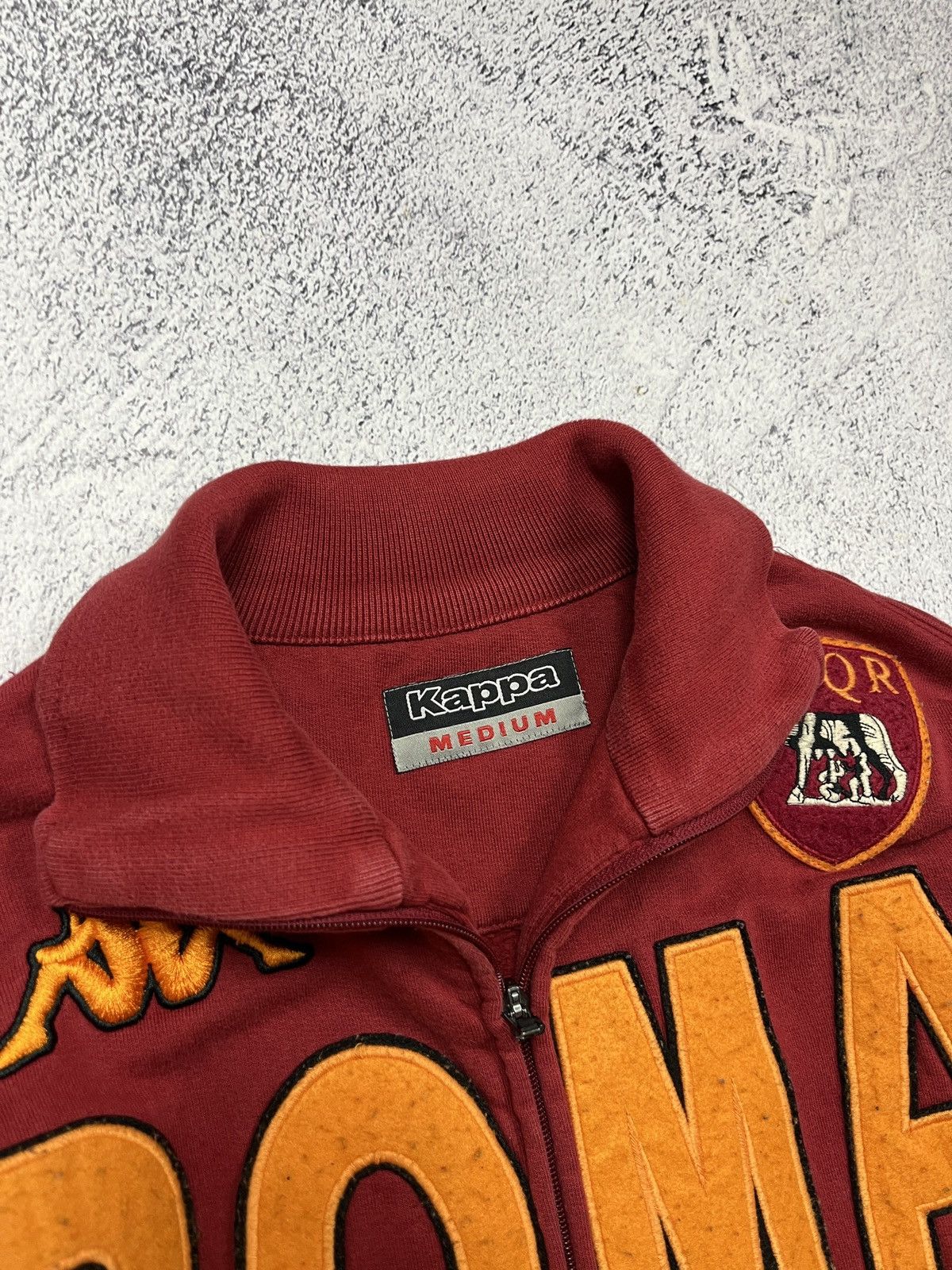 Kappa Vintage AS Roma Italy Kappa Soccer Track Jacket Blockcore Size US M / EU 48-50 / 2 - 7 Thumbnail