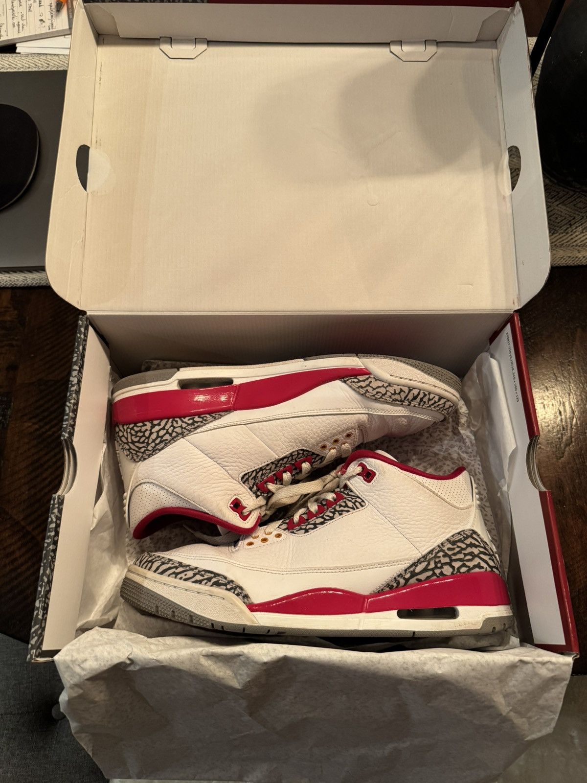 Nike Air Jordan 3 Cardinal Size US 10.5 / EU 43-44 - 6 Thumbnail