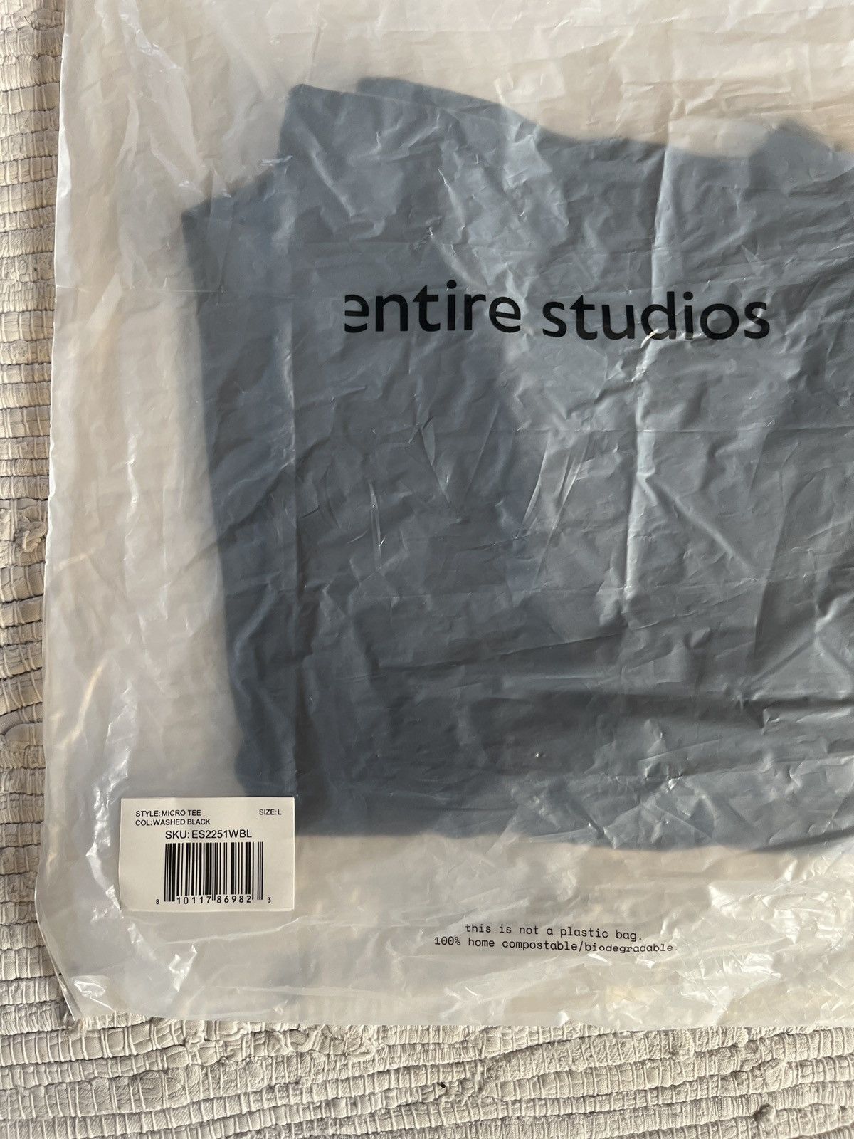 Entire Studios MICRO TEE WASHED BLACK Size L / US 10 / IT 46 - 7 Thumbnail
