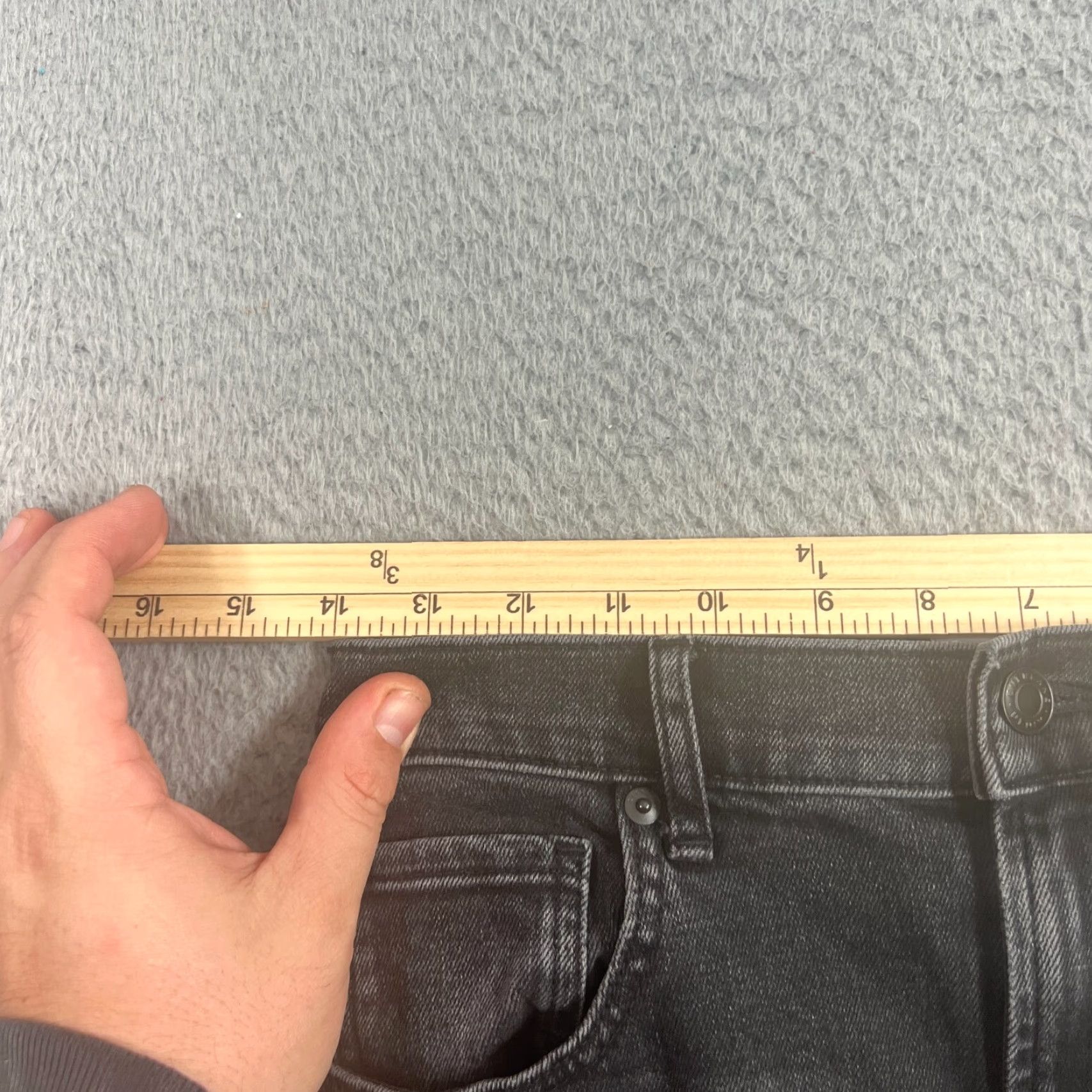 Everlane VINTAGE Everlane Women's 28 Jeans Cropped Straight Black 90s Curvy Cotton Denim Mom Style Size 28" / US 6 / IT 42 - 4 Thumbnail