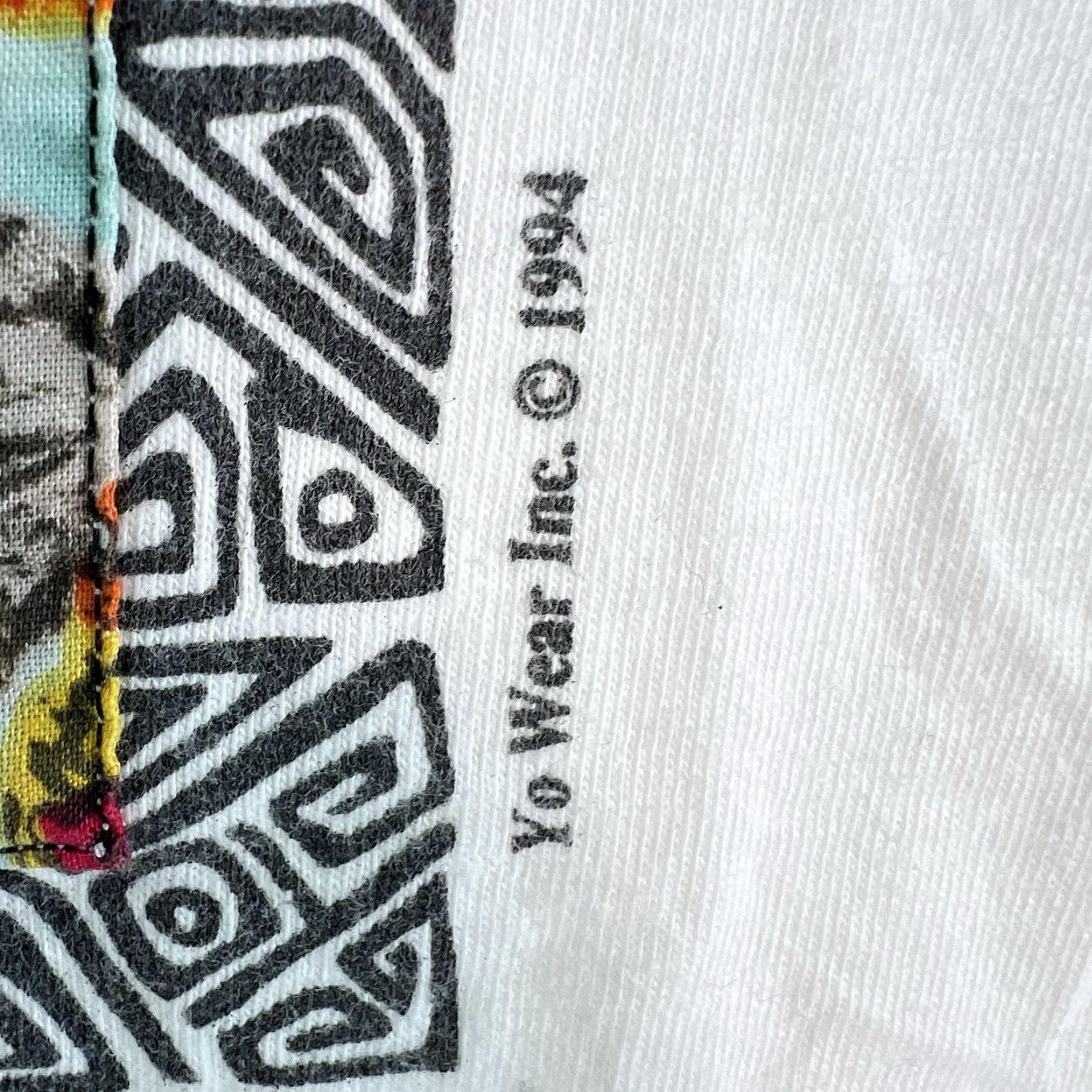 Vintage VINTAGE 1994 Yo Wear Frogs Sewn Applique T-Shirt Unisex Adult XL White Cotton 90s Graphic Tee Sportswear Size US XL / EU 56 / 4 - 3 Thumbnail