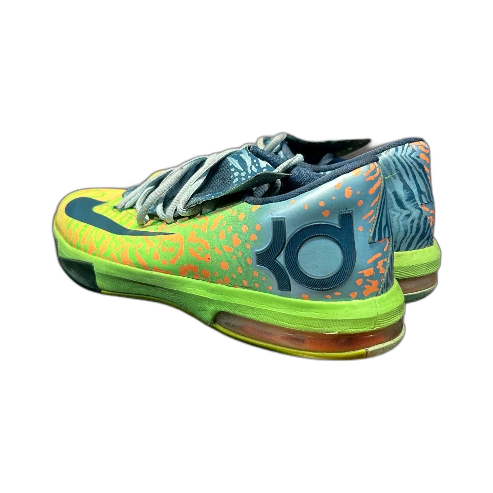 Nike Nike KD 6 Kevin Durant "Liger" 599477-302 Green Basketball S Size US XXS / EU 40 - 5 Thumbnail