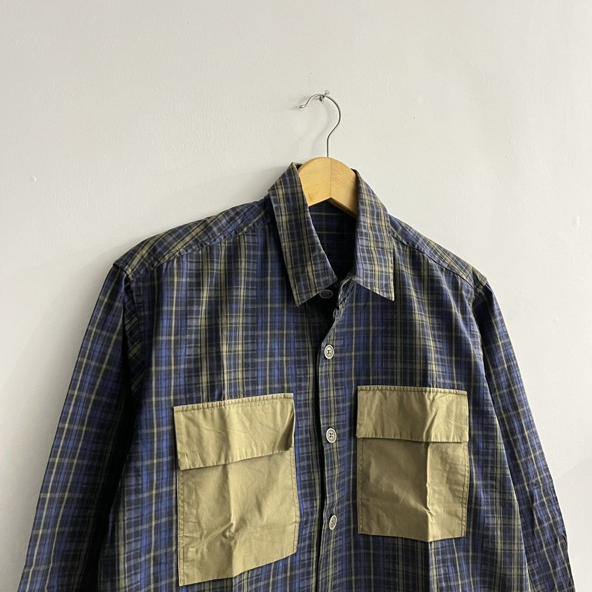 Japanese Brand Unknown - Plaid Contrast Button Ls Button Up Size US M / EU 48-50 / 2 - 3 Thumbnail