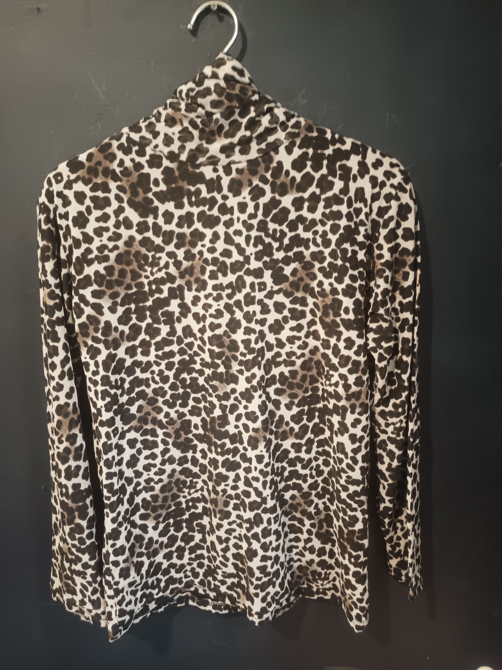 If Six Was Nine × Japanese Brand × Vintage Women's Long Sleeve Rhinestones Leopard Print Turtleneck Size M / US 6-8 / IT 42-44 - 7 Thumbnail