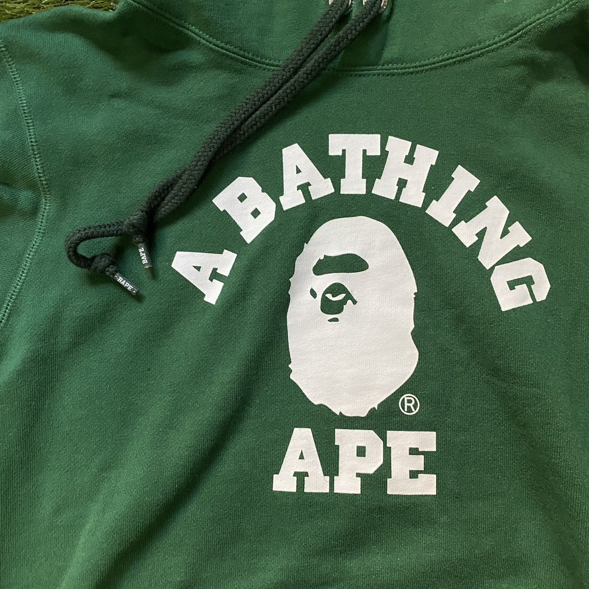 Bape A Bathing Ape College Hoodie Pullover Olivedrab Green Size US S / EU 44-46 / 1 - 6 Thumbnail
