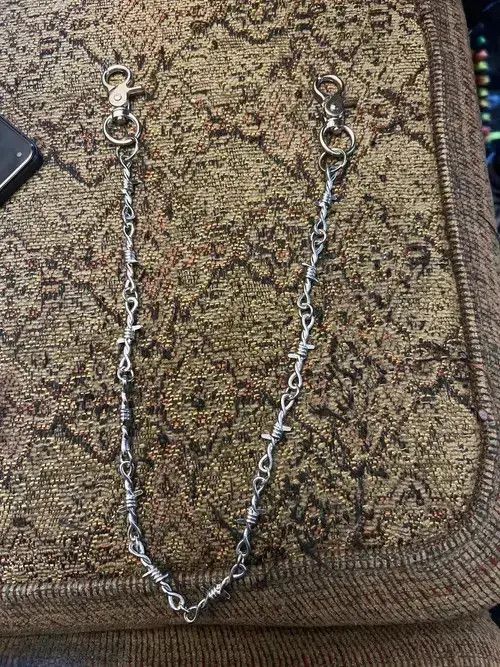 Other Unisex Barbed Wire Link Wallet Key Chain Size ONE SIZE - 3 Thumbnail