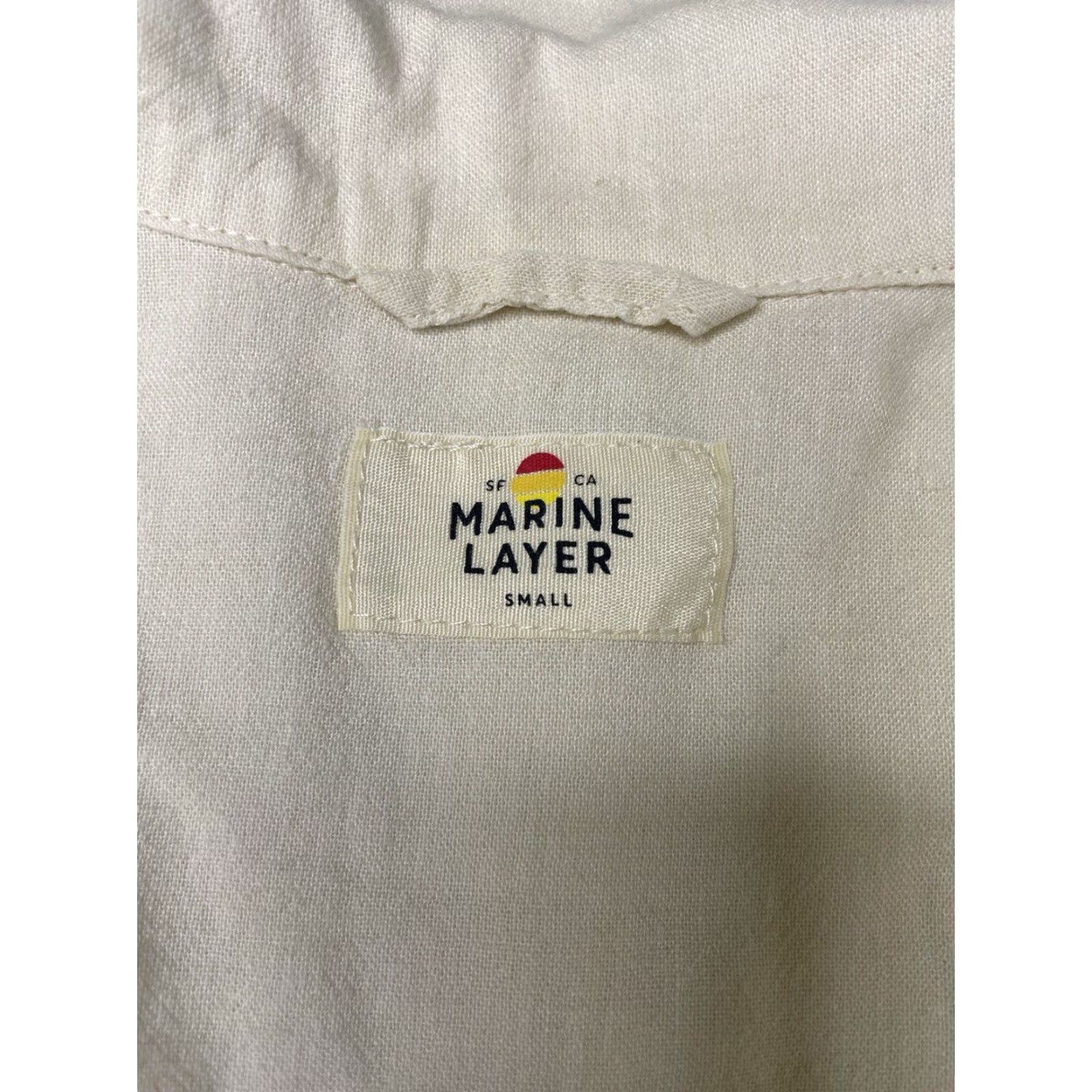 Marine Layer Marine Layer Button-Up Shirt Men’s Small Short Sleeve Embroidered Palm Resort Natural Cotton Spandex Beach Tropical Size US S / EU 44-46 / 1 - 2 Thumbnail