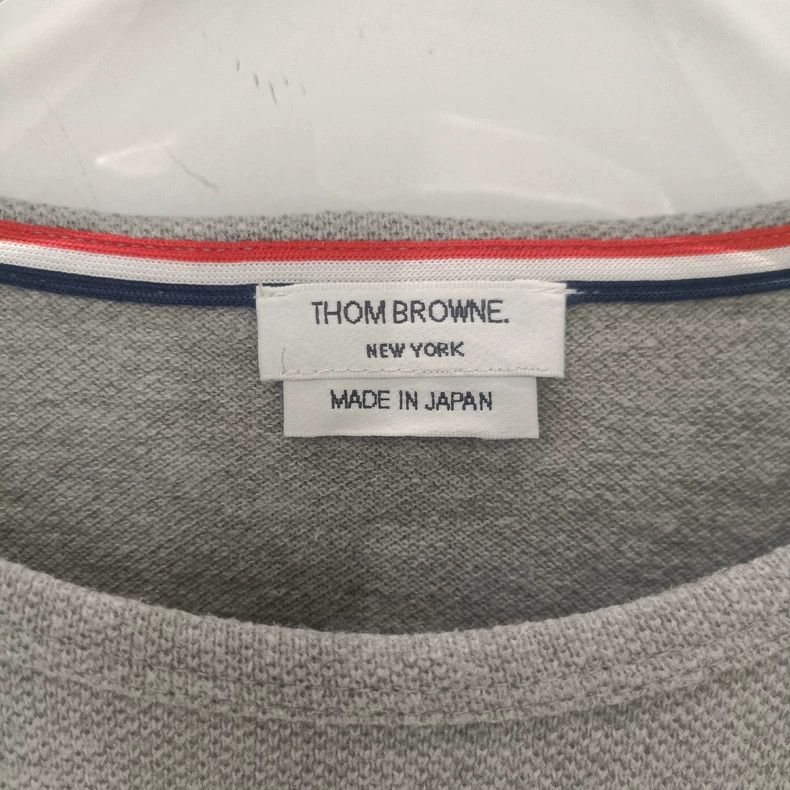Thom Browne Thom Browne Round-neck T-shirt Size US L / EU 52-54 / 3 - 3 Thumbnail
