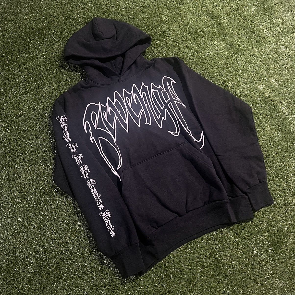 Revenge Revenge X Kill Outline Hoodie Black/White Size Medium Size US M / EU 48-50 / 2 - 1 Thumbnail