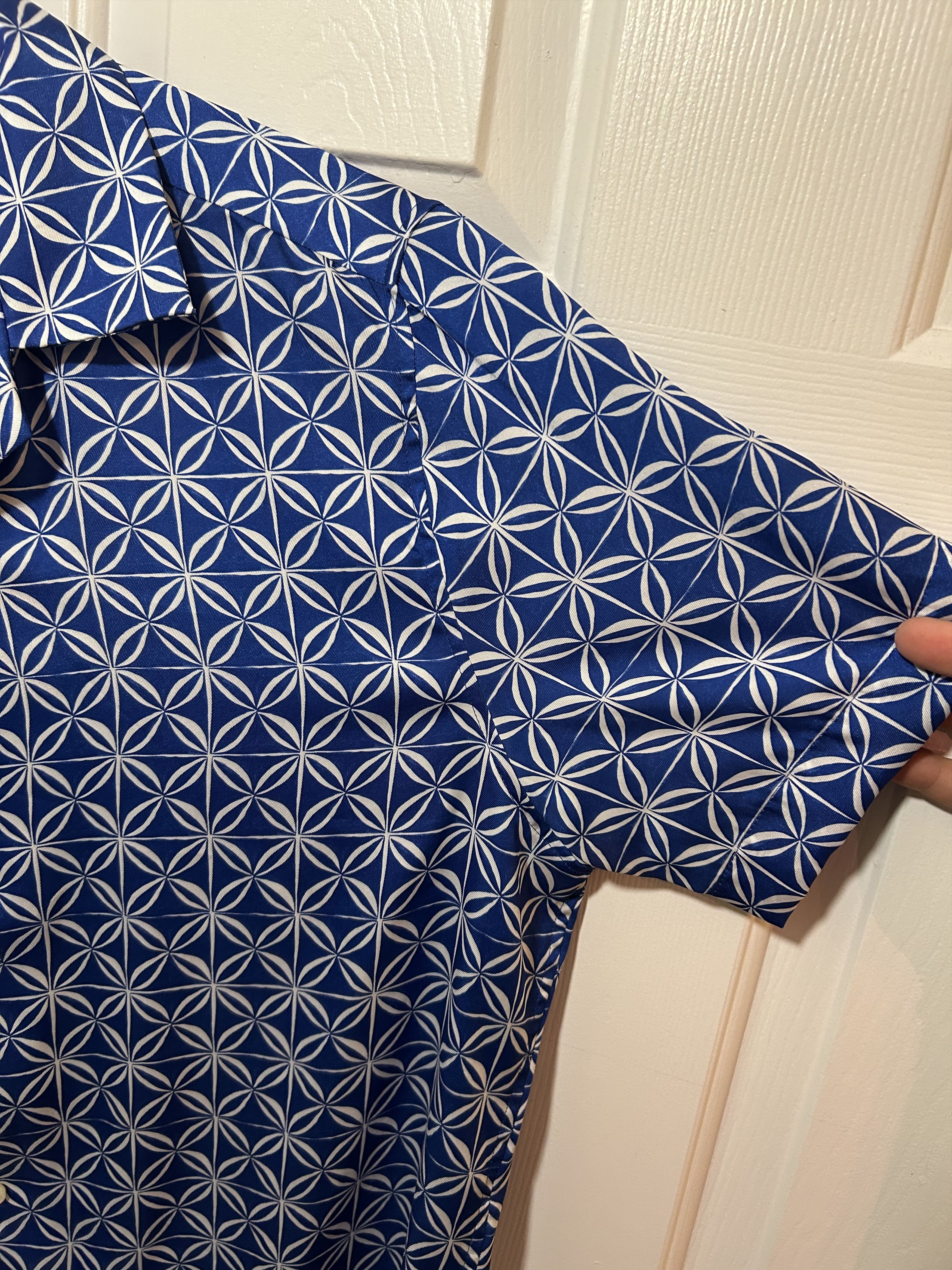 Reiss Reiss Button Up Short Sleeve Shirt Size US L / EU 52-54 / 3 - 3 Thumbnail