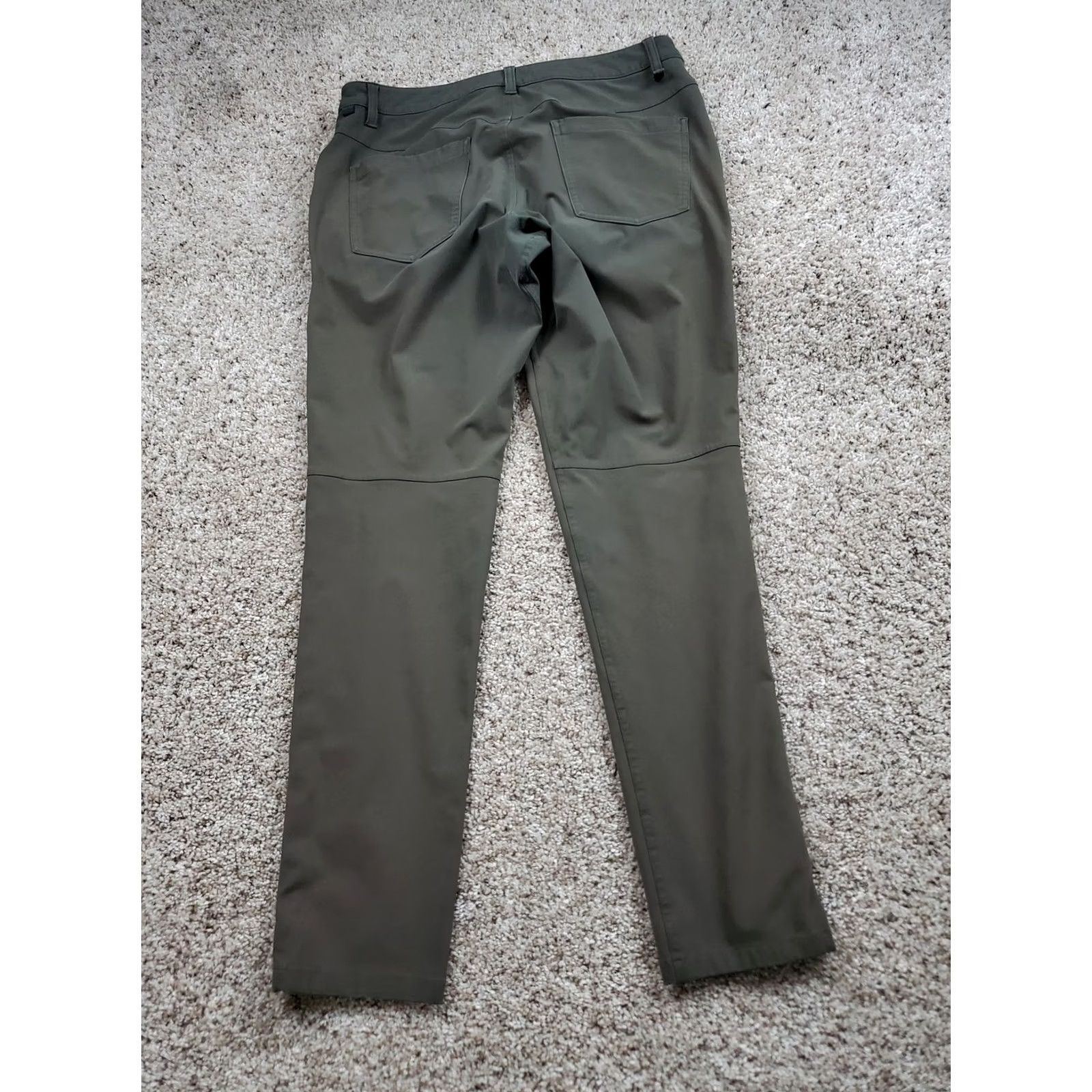 Lululemon Lululemon Pants Mens 30 Green Slim Chino Athletic Casual Flat Front 5-Pocket Zip W/ Logo Womens? Size US 30 / EU 46 - 6 Thumbnail