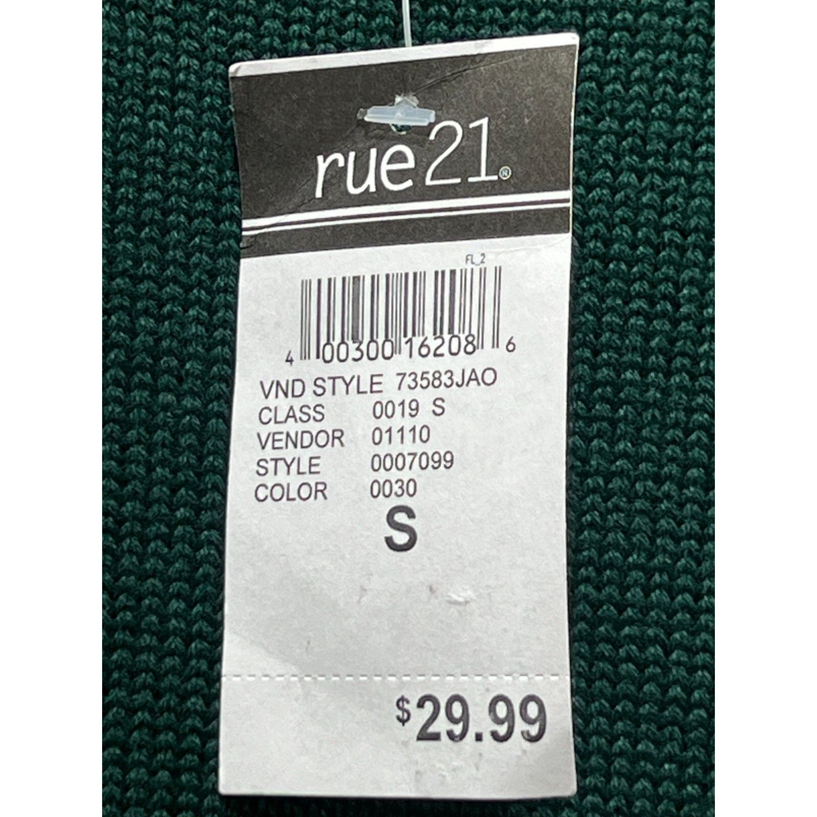 rue21 Rue 21 - Men's Casual Long Sleeve Sweater - Green - Small Size US S / EU 44-46 / 1 - 7 Thumbnail