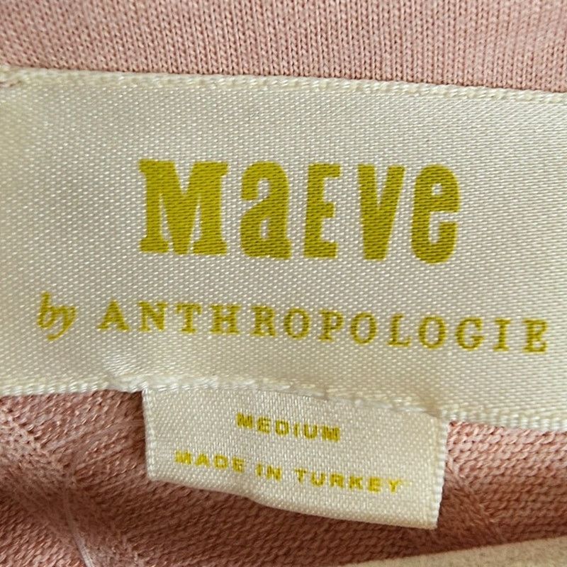 Anthropologie Maeve Anthropologe Ribbed Pullover Sweater M Pink Minimalist Size M / US 6-8 / IT 42-44 - 6 Thumbnail