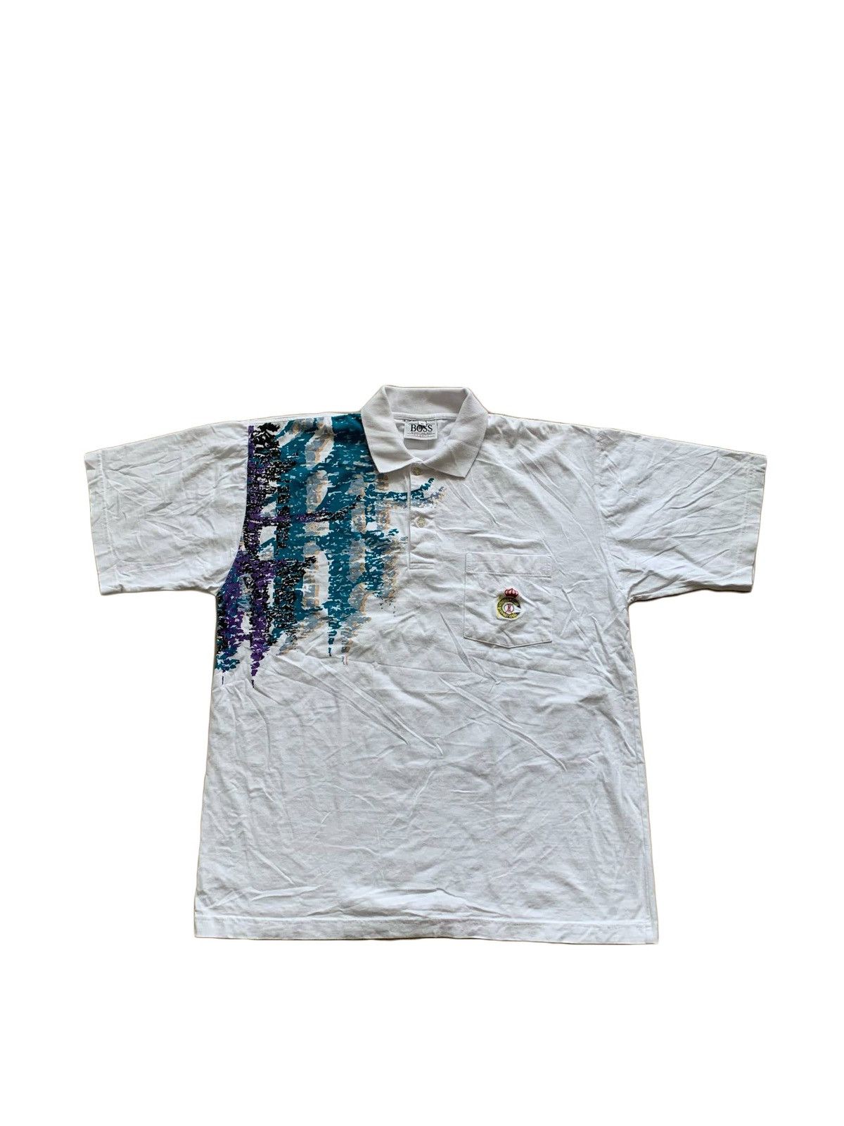Hugo Boss × Vintage vintage HUGO BOSS Golf Sports Polo T-Shirt white Size US XL / EU 56 / 4 - 1 Thumbnail