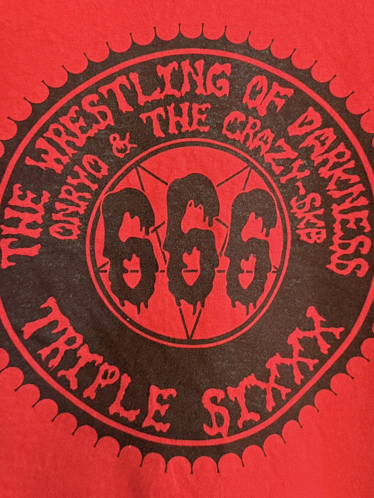 Vintage × WCW/nWo × WWF Vintage The Wrestling Of Darkness Triple Sixxx Tee Size US XL / EU 56 / 4 - 3 Thumbnail