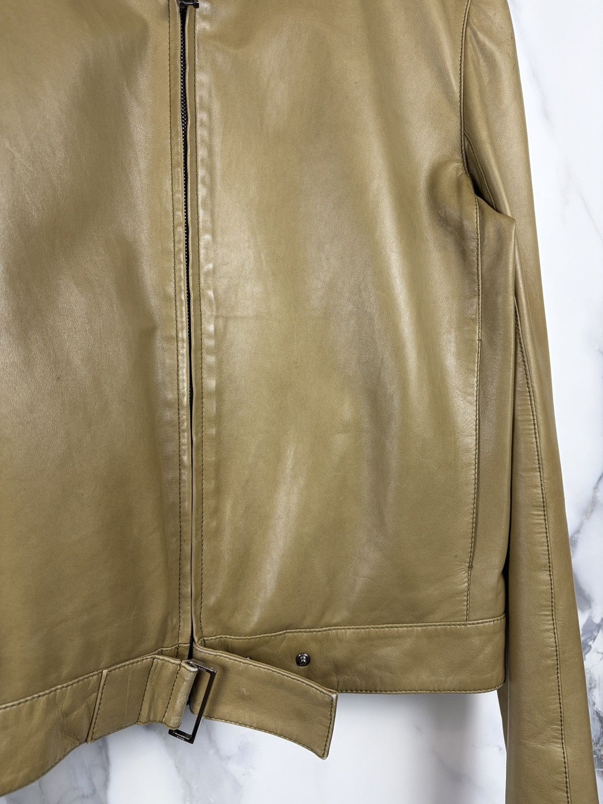 Gucci Gucci Tom Ford Double Zip Buckled Moto Leather Jacket Size US S / EU 44-46 / 1 - 5 Thumbnail