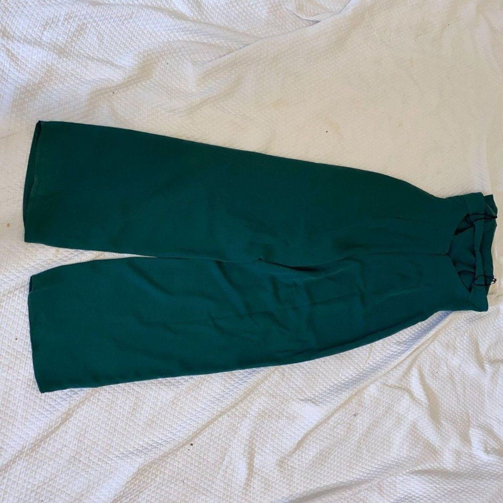 Other 19 Cooper Strapless Crepe Emerald Green Jumpsuit | Sz S Size 27" / US 4 / IT 40 - 6 Thumbnail