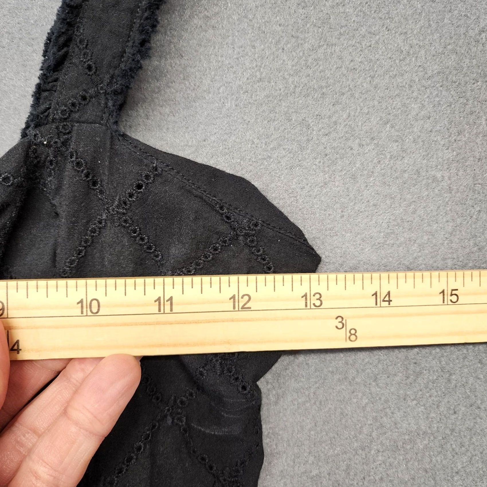 Vintage Intimately Free People Bodysuit Womens Small Black 100% Cotton Layering Snap S Womens Black Bodysuit Size S / US 4 / IT 40 - 4 Thumbnail