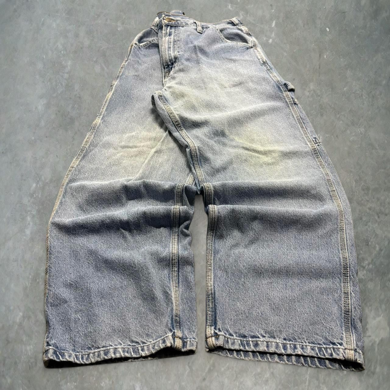 Vintage Crazy Vintage Y2K 2000s Baggy Light Wash Carpenter Workwear Grunge Denim Jeans Size US 36 / EU 52 - 1 Thumbnail