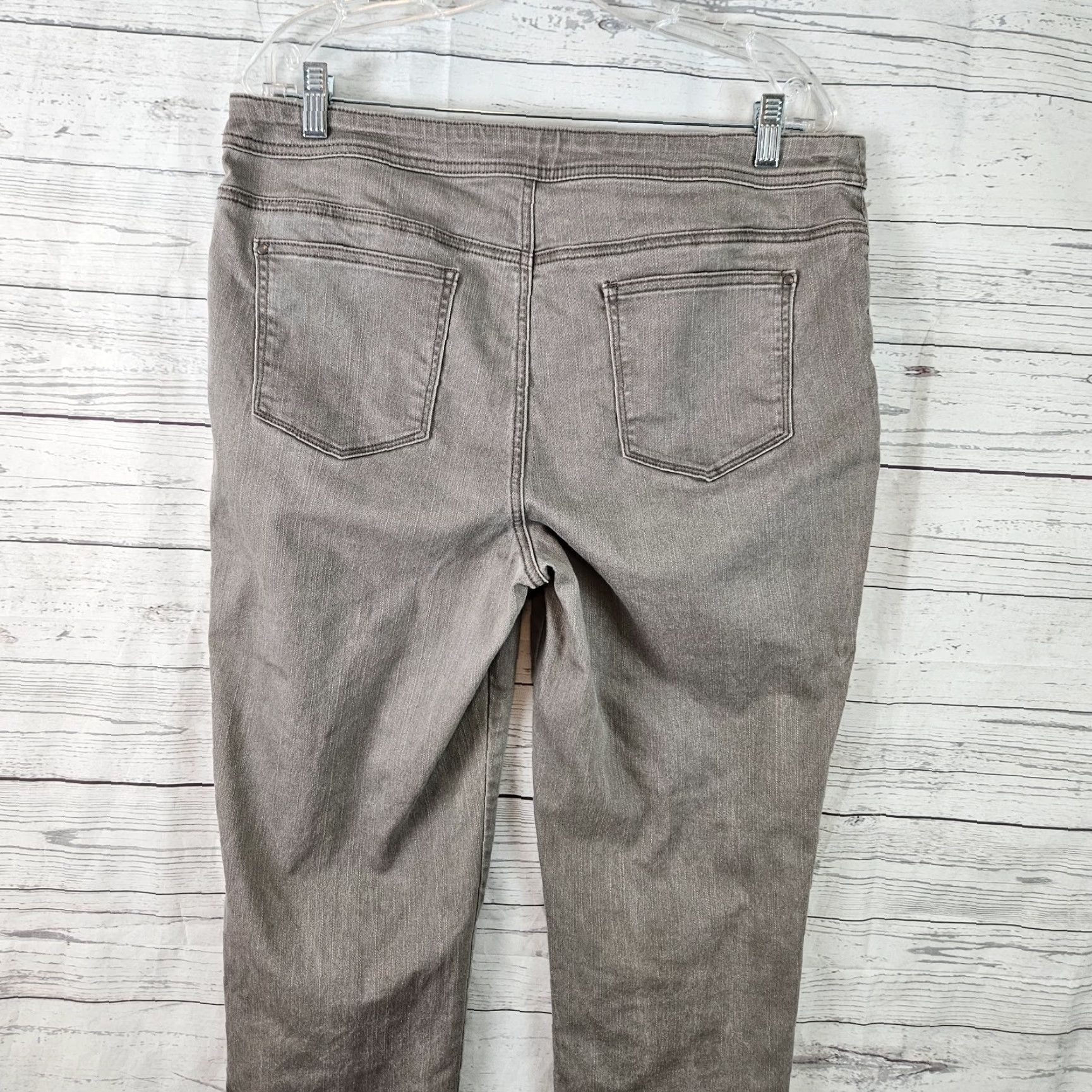 Vintage Chicos Womens Jeans Ankle Slim Girlfriend Perfect Stretch Sz 12 Gray High Rise Size 34" / US 12 / IT 48 - 5 Thumbnail