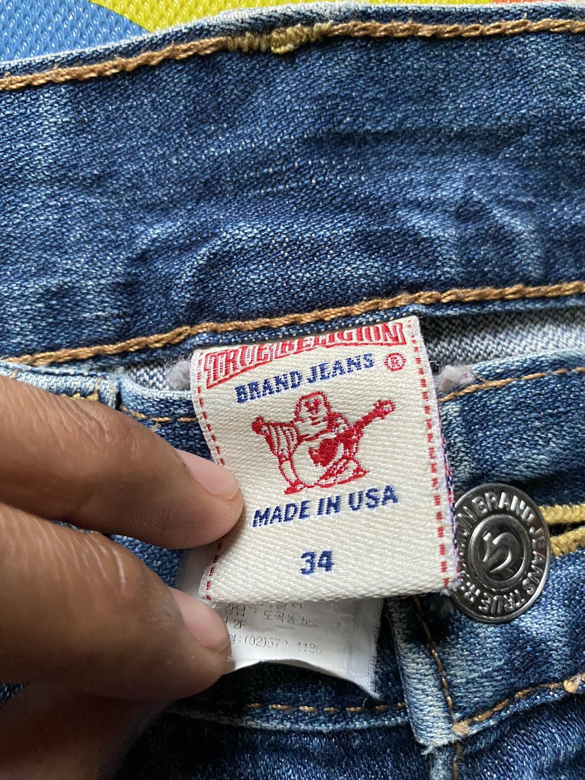 If Six Was Nine × Japanese Brand × True Religion 2000s true religion studed flared western leather jeans Size US 34 / EU 50 - 8 Thumbnail