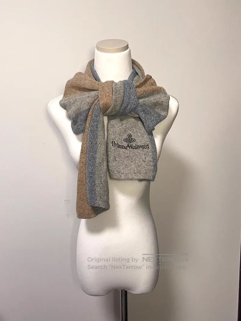 Vivienne Westwood Vivienne Westwood Color Blocked Woolen Scarf Size ONE SIZE - 1 Thumbnail