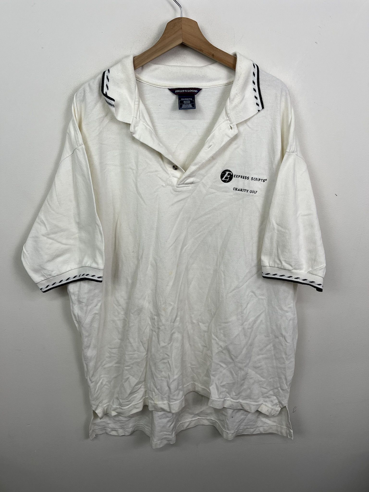 Callaway Golf Vintage Golf Polo Shirt Y2K White Express Scripts Polo Shirt Size XXL Size US XXL / EU 58 / 5 - 1 Thumbnail