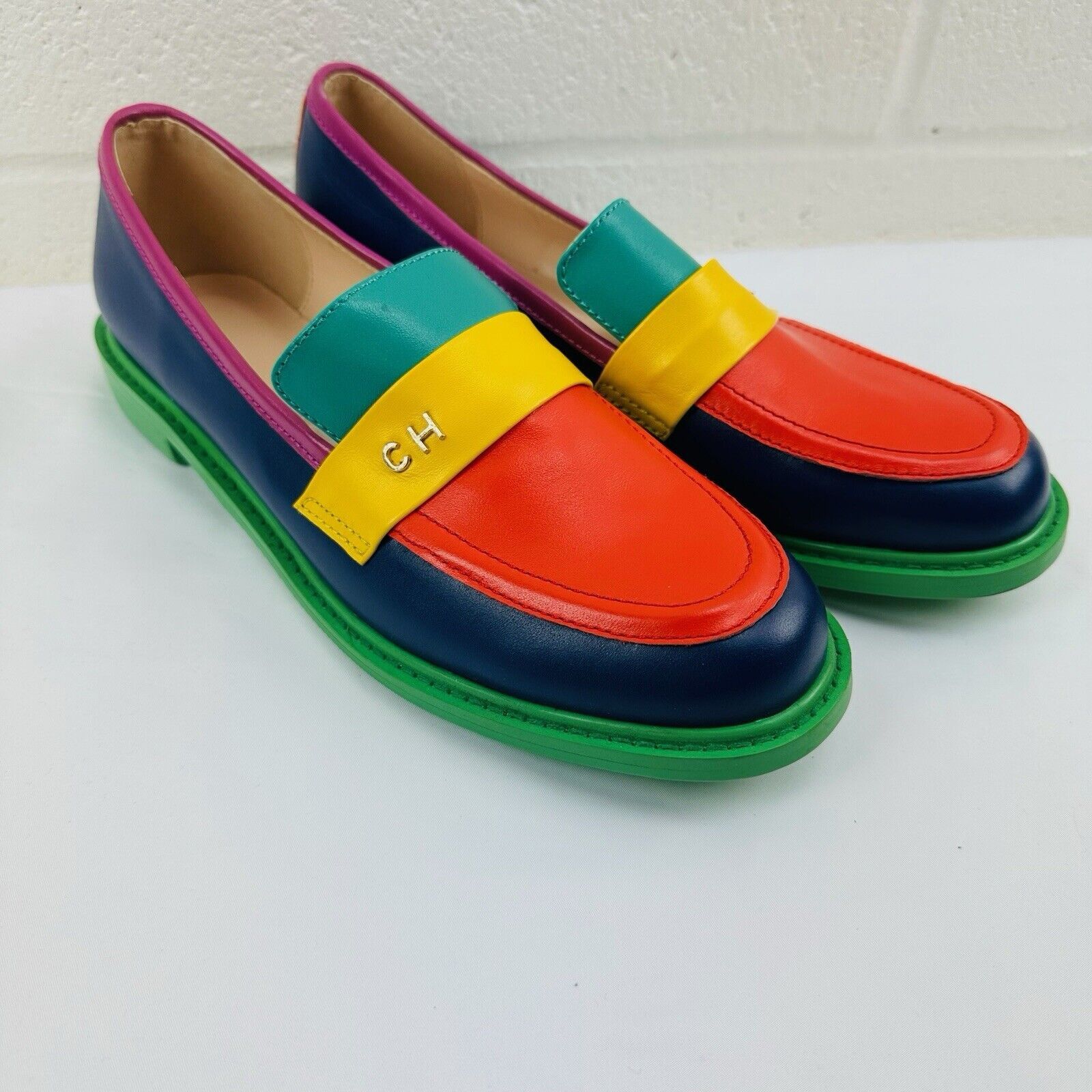 Other Womens Leather Multicoloured Flat Slipon broge NARROW 10 US Size US 10 / IT 40 - 2 Thumbnail