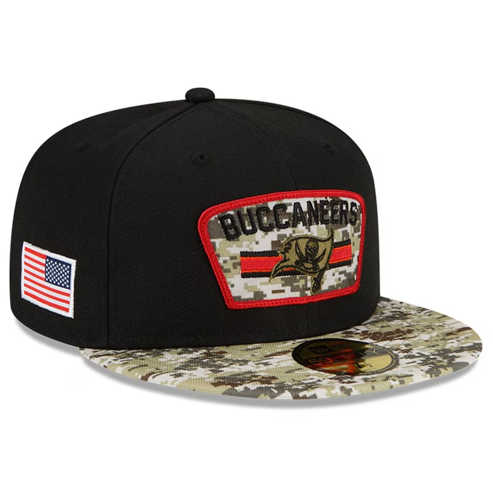 New Era Tampa Bay Bucs Hat 2021 Salute to Service 7 1/2 5950 New Era Size ONE SIZE - 1 Thumbnail