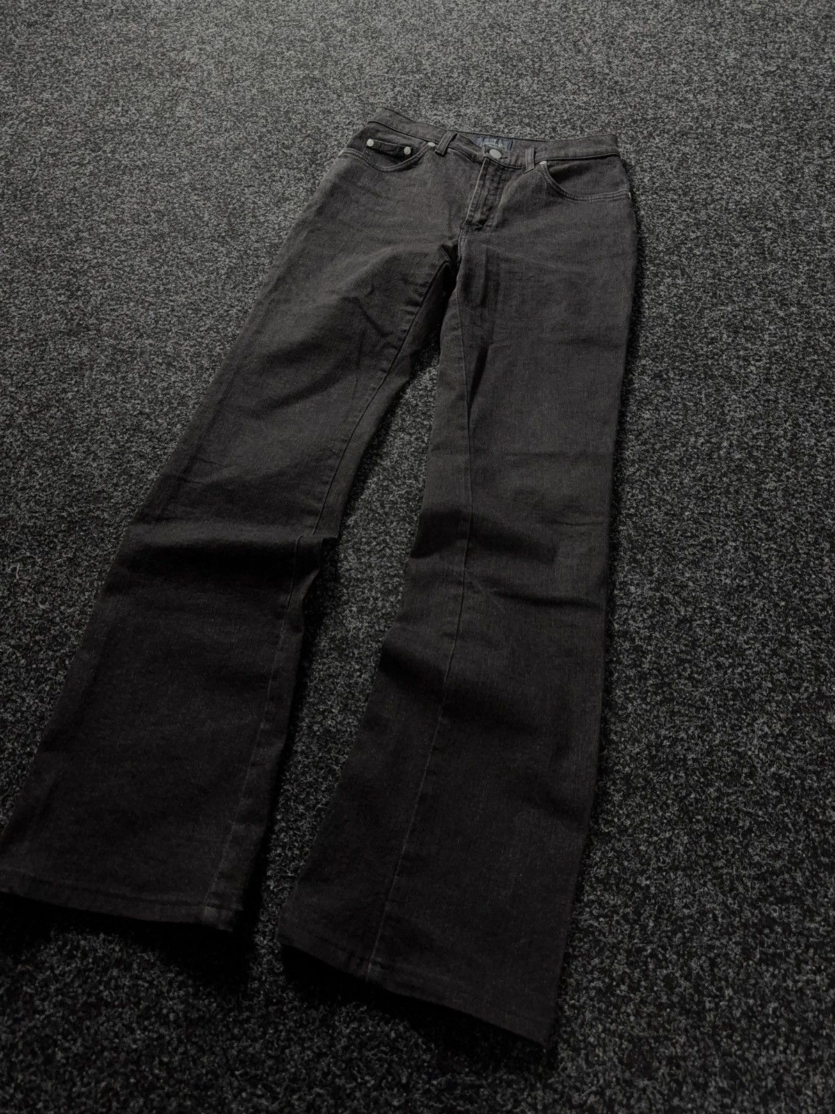 Designer × Trussardi × Vintage Vintage Archive Flared Trussardi Jeans pants womens Size 27" / US 4 / IT 40 - 4 Thumbnail