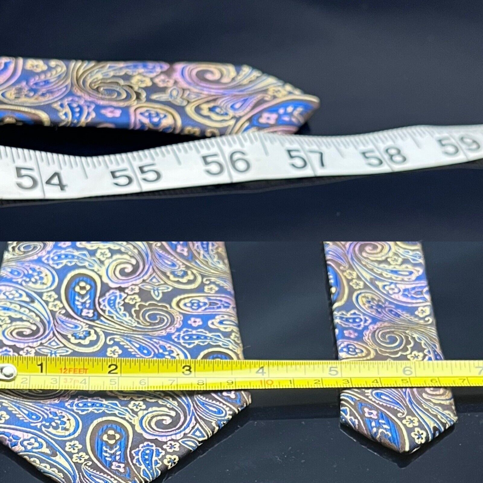 Brioni Brioni Tie Paisley Pattern Multi Color Luxury Shine Size ONE SIZE - 3 Thumbnail