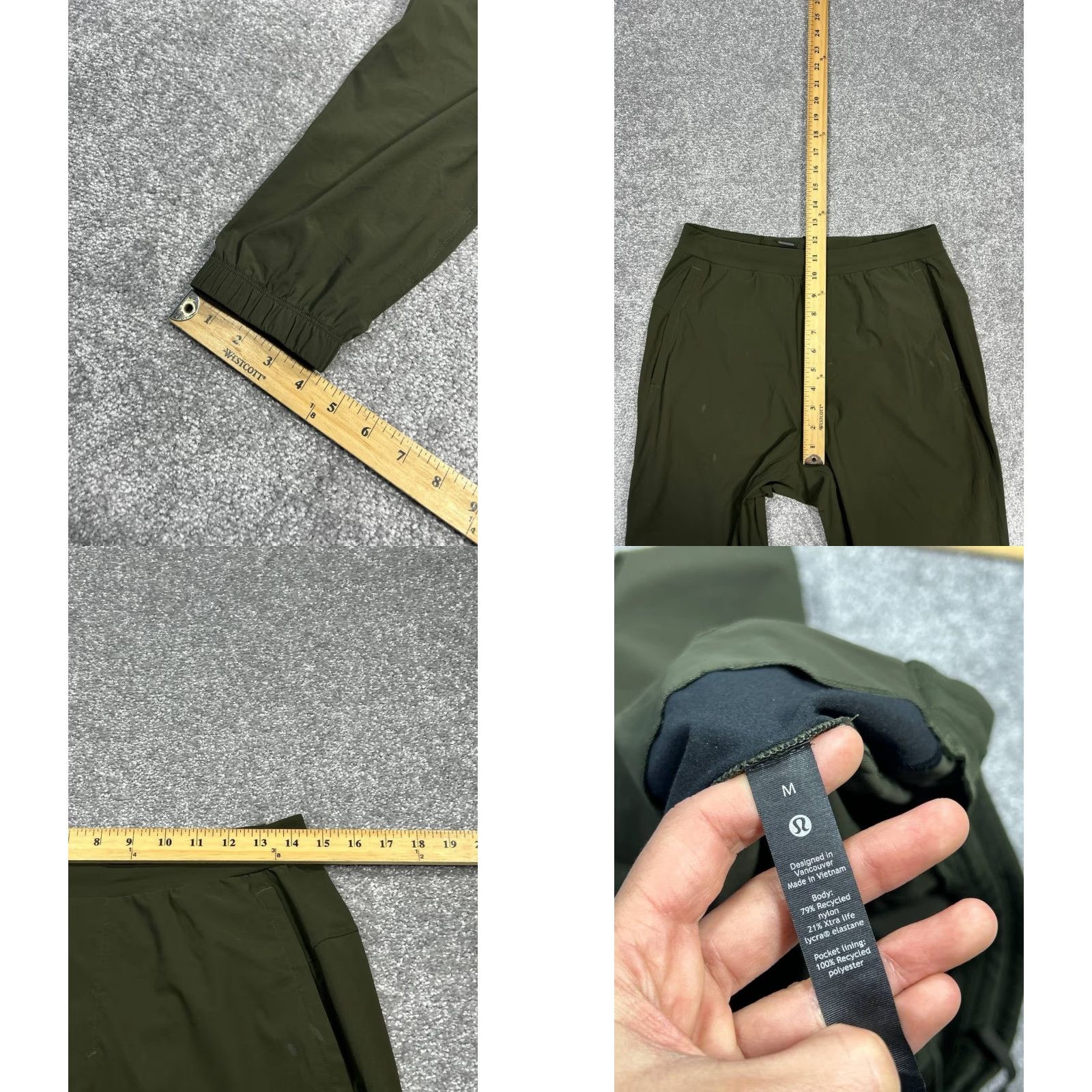 Lululemon Lululemon Surge Joggers Mens M Green Running Jogger Pants Athletic Cross Training Gym & Training Surges Size US 31 - 8 Thumbnail