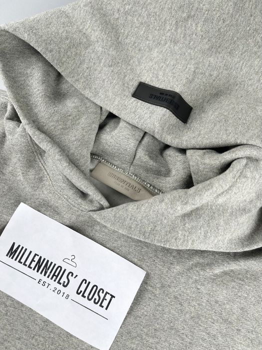 Fear of God Essentials Relaxed Hoodie Dark Oatmeal Men's - FW22 - US