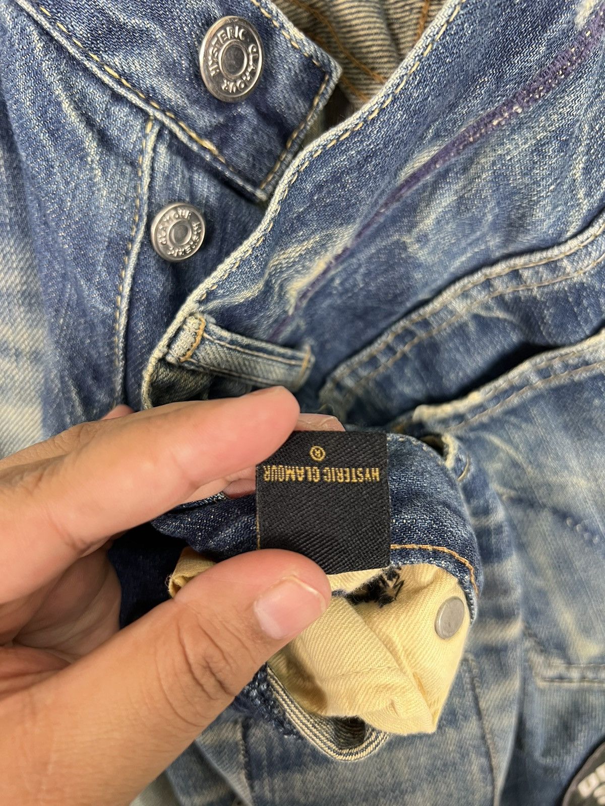 Hysteric Glamour 🔥 HYSTERIC GLAMOUR FLARE BLEACH WASH BOOTCUT Size US 30 / EU 46 - 14 Thumbnail