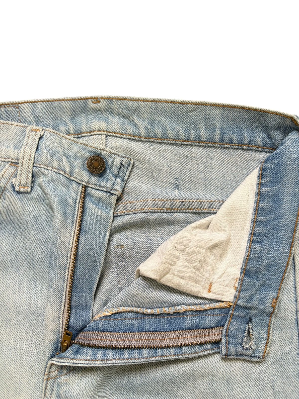Levi's Vintage 80s Levis Orange Tab Talon Zipper Distress Jeans Size US 28 / EU 44 - 5 Thumbnail