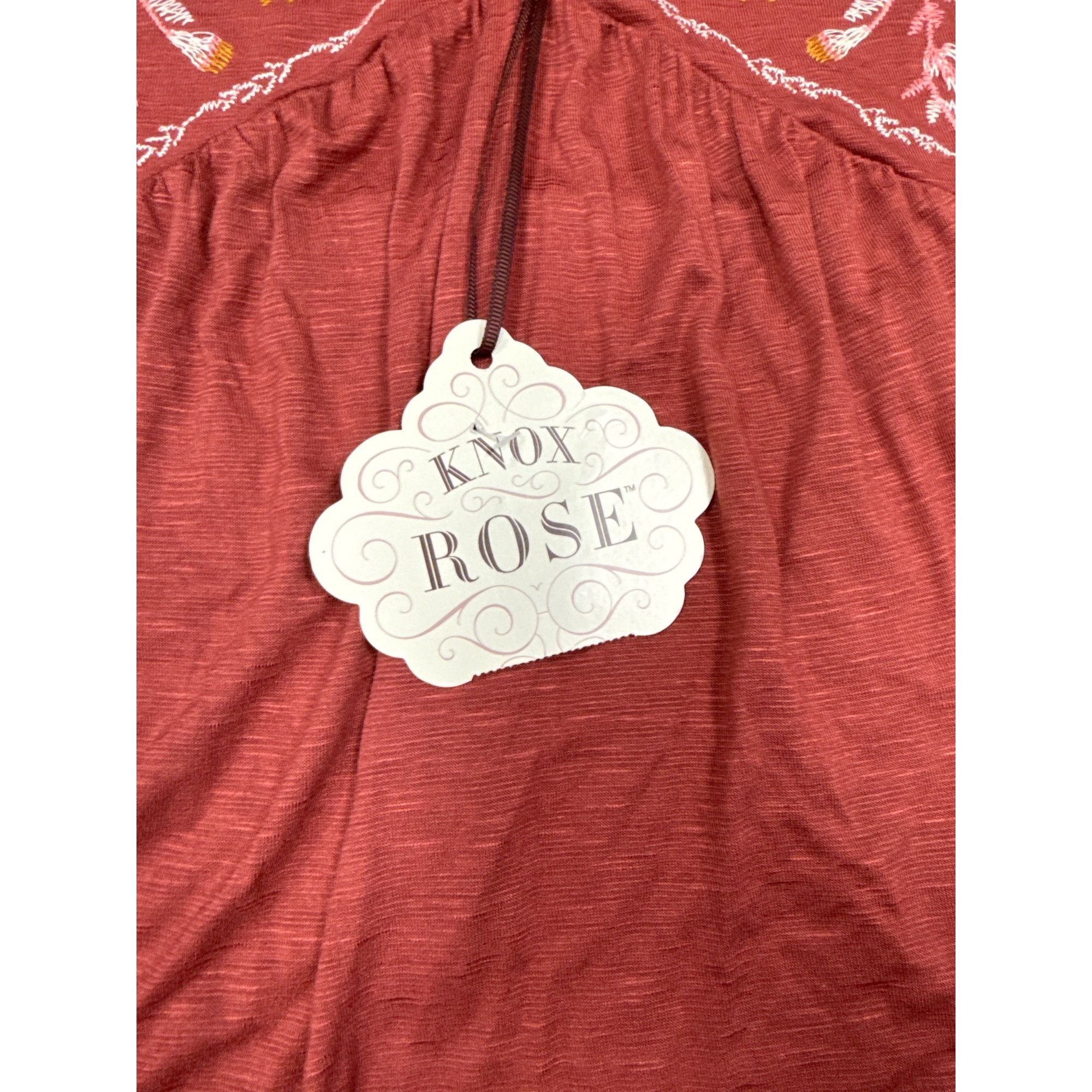 Other Knox Rose Embroidered Sleeveless Top XS Rayon/Spandex Blend Size XS / US 0-2 / IT 36-38 - 3 Thumbnail