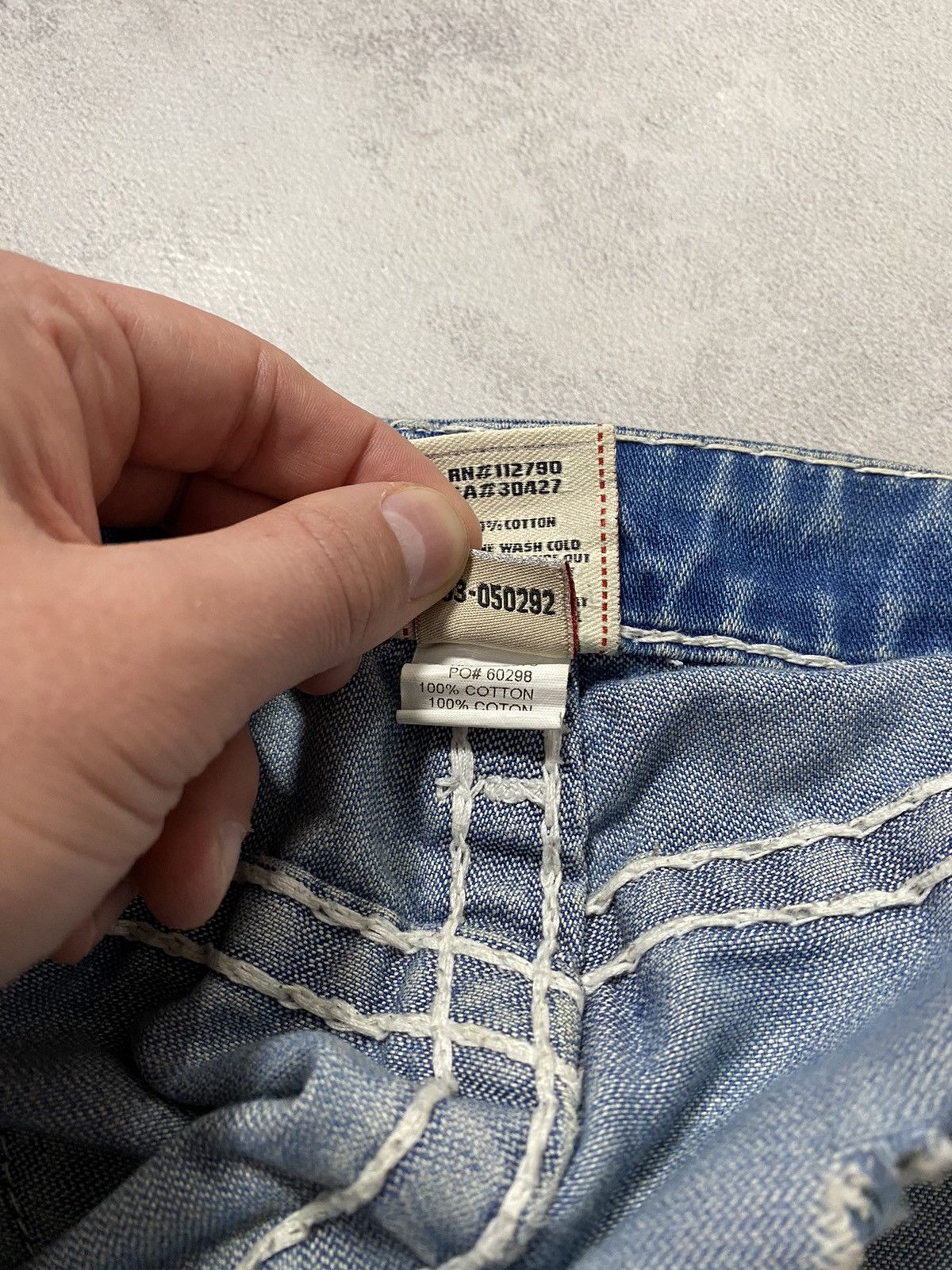 True Religion × Vintage Vintage Jeans Pants True Religion Jhony Super T SLIM-FIT /32 Size US 32 / EU 48 - 18 Thumbnail