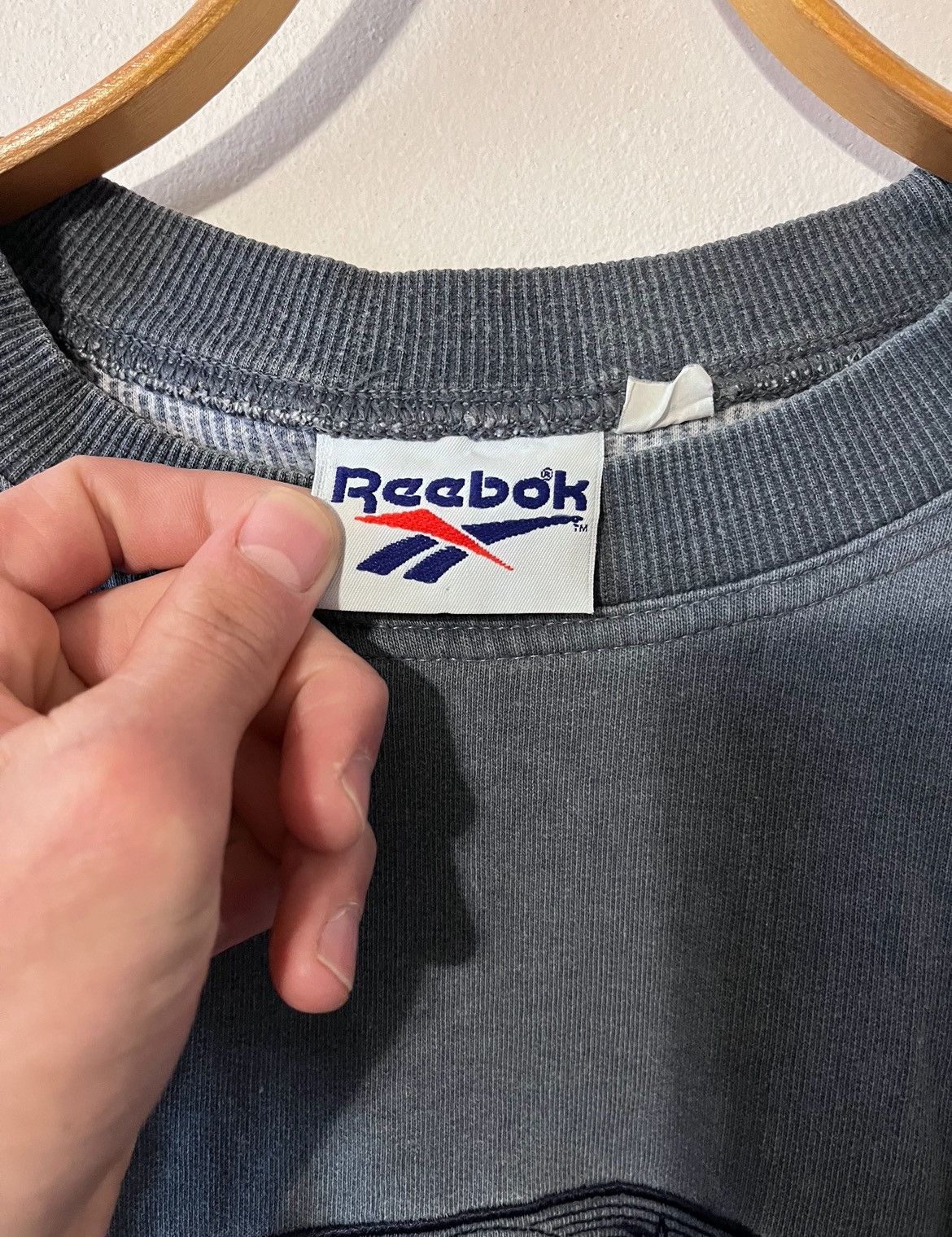 Reebok Oversized vintage sweatshirt 90s🔥 Size US L / EU 52-54 / 3 - 3 Thumbnail