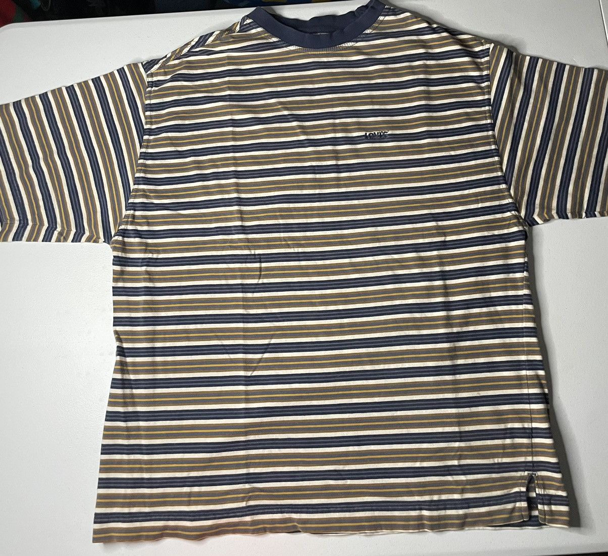 Levi's Vintage Levi’s Striped Tshirt Size US L / EU 52-54 / 3 - 2 Thumbnail