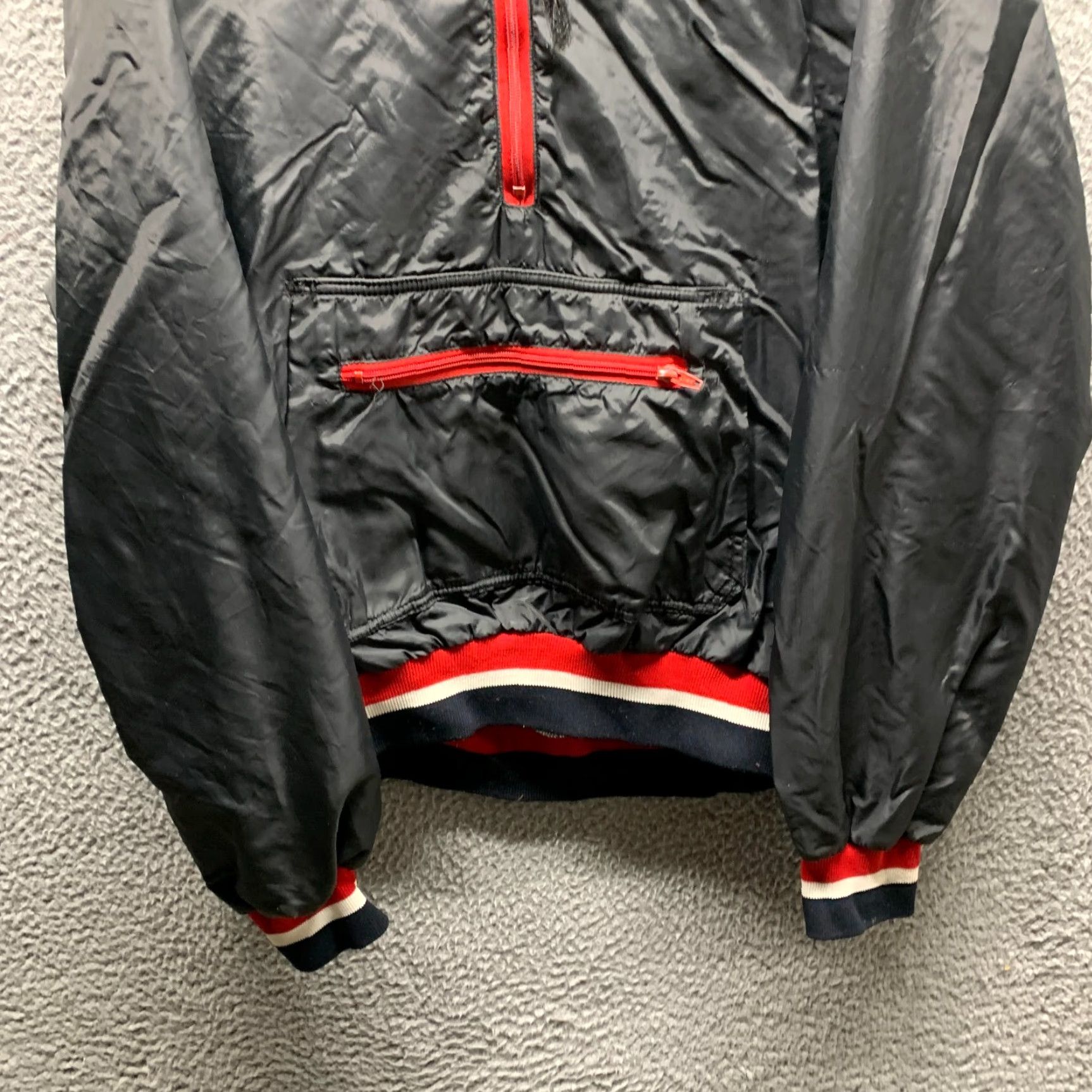 Vintage VINTAGE Van Ginkels Hoodie Jacket Mens XL Black Satin Bomber Jacket Size US XL / EU 56 / 4 - 3 Thumbnail