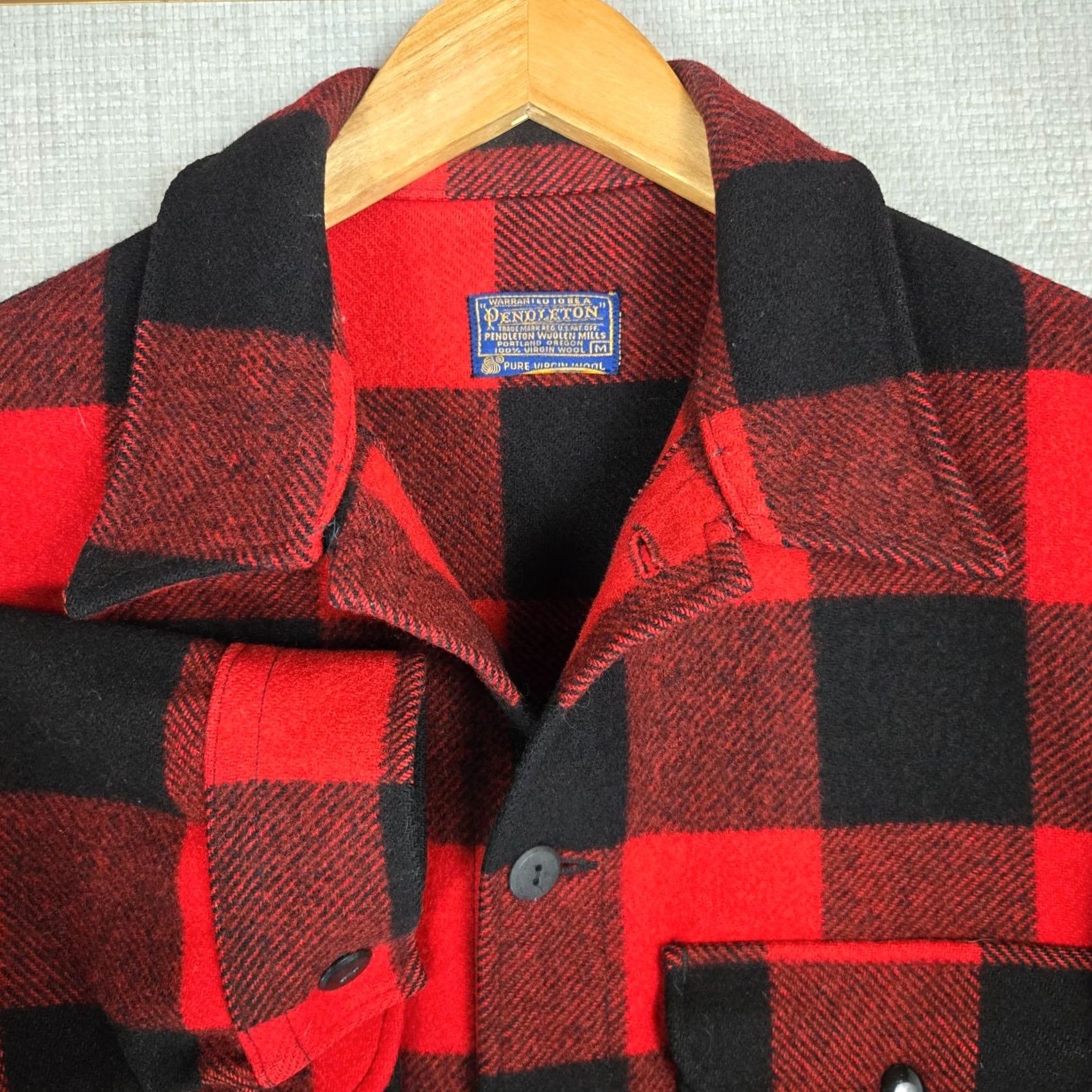 Pendleton VTG PENDLETON Mackinaw Jacket Mens Medium 100% Pure Virgin Wool Made in USA Size US M / EU 48-50 / 2 - 3 Thumbnail