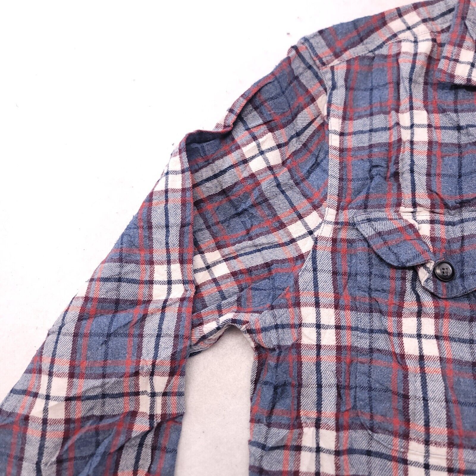 Sonoma Sonoma Tartan Flannel Shirt Mens Size Medium M Blue White Size US M / EU 48-50 / 2 - 4 Thumbnail