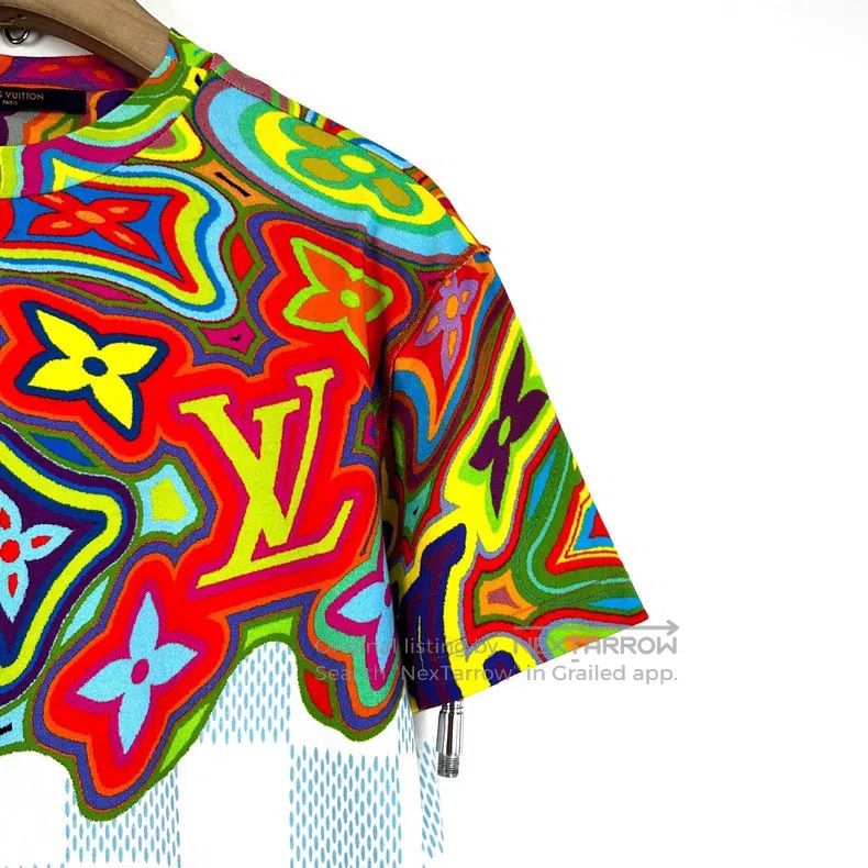 Louis Vuitton Louis Vuitton Co-branded color printed logo checkerboard T Size US XS / EU 42 / 0 - 5 Thumbnail