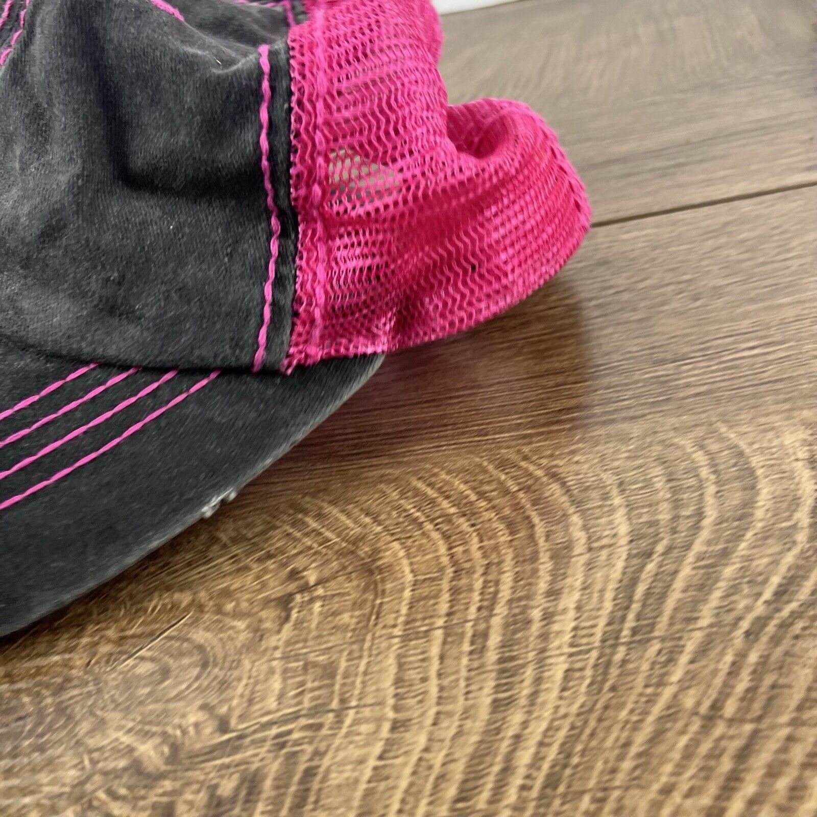 Other Plain Gray Pink Baseball Hat Gray Adjustable Hat Gray Adult Size ONE SIZE - 7 Thumbnail