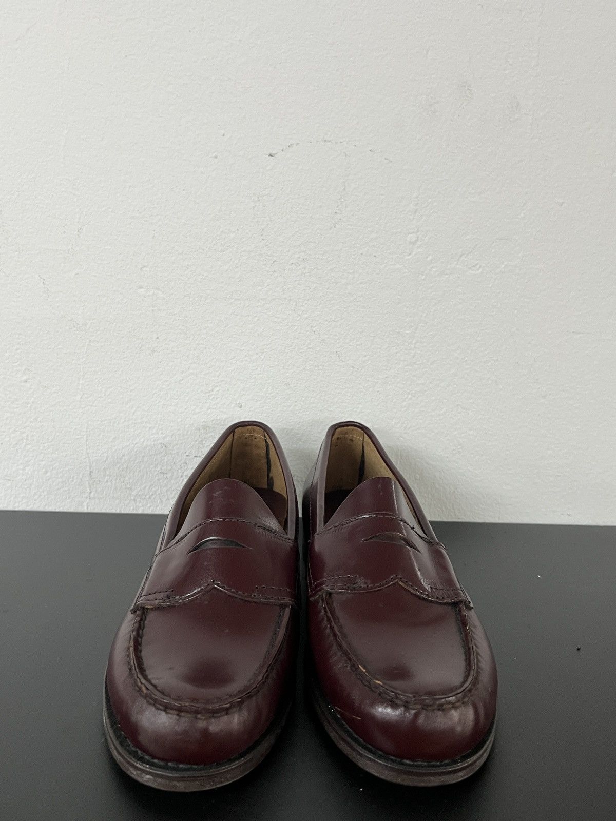 Vintage G.H Bass Weejuns The Row Inspired Burgundy Penny Loafers Size US 7 / IT 37 - 12 Thumbnail