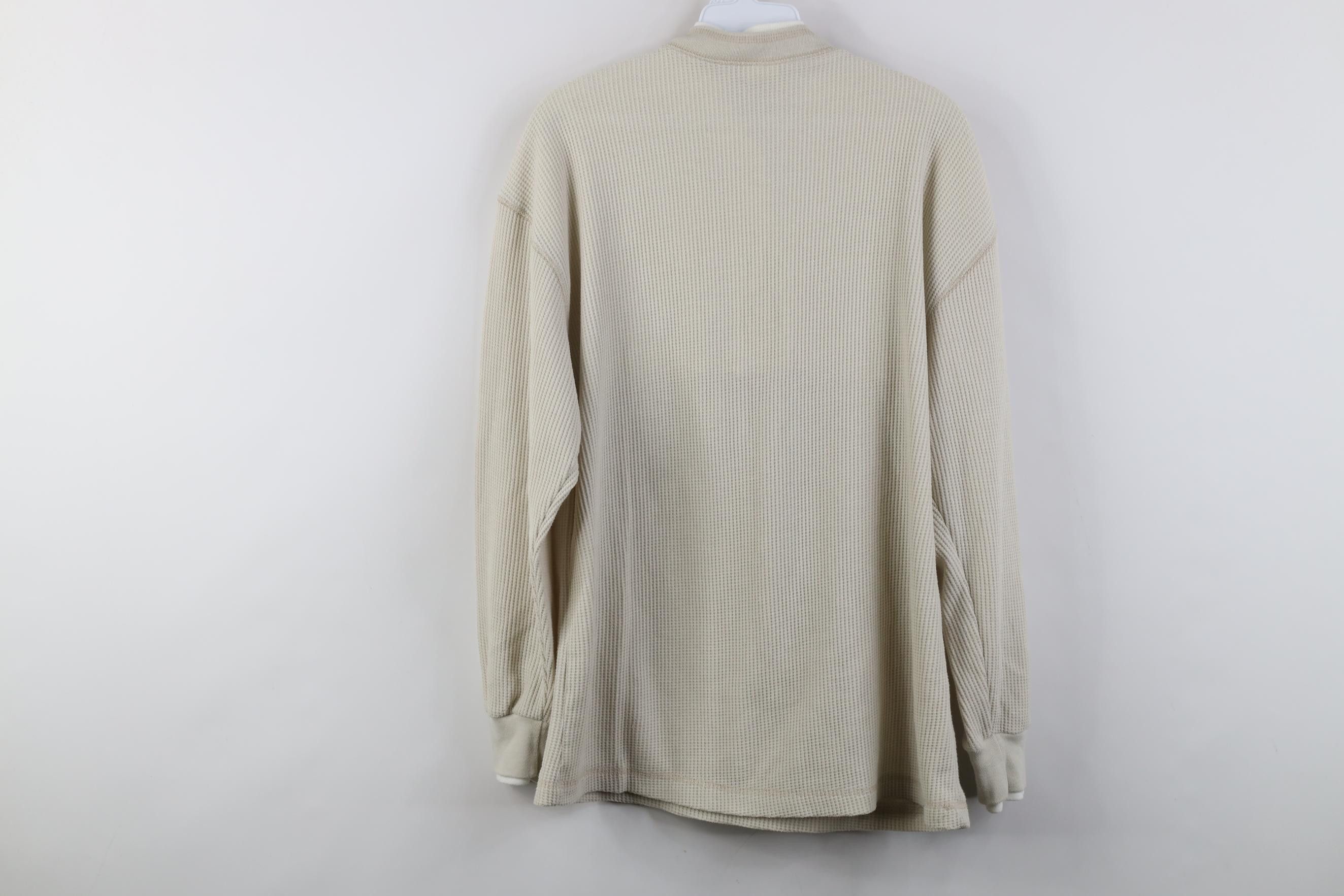 Vintage Vintage 90s Streetwear Layered Waffle Knit Henley T-Shirt Size M / US 6-8 / IT 42-44 - 10 Thumbnail