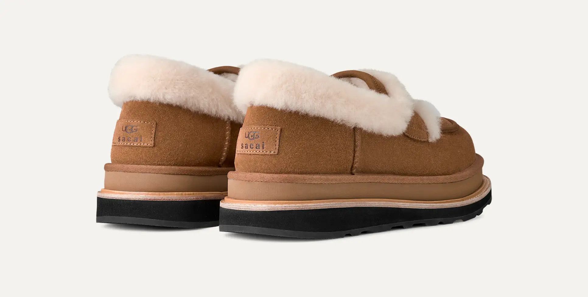 Sacai × Ugg UGG x sacai Shearling Loafer suede Chestnut Size US 9 / EU 42 - 6 Thumbnail