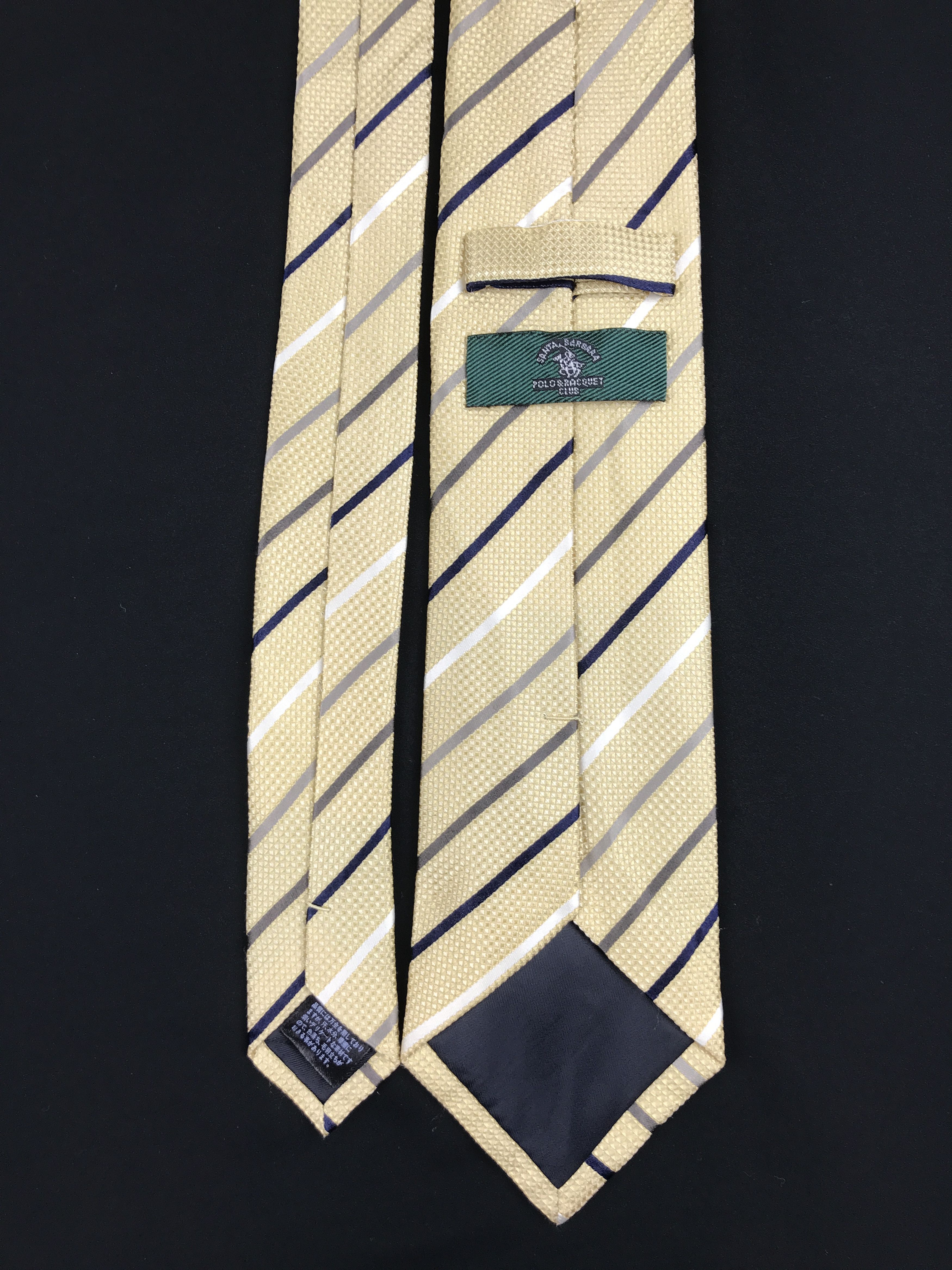 Designer × Polo Ralph Lauren × Vintage Vintage Polo & Racquet Silk Necktie Size ONE SIZE - 4 Thumbnail