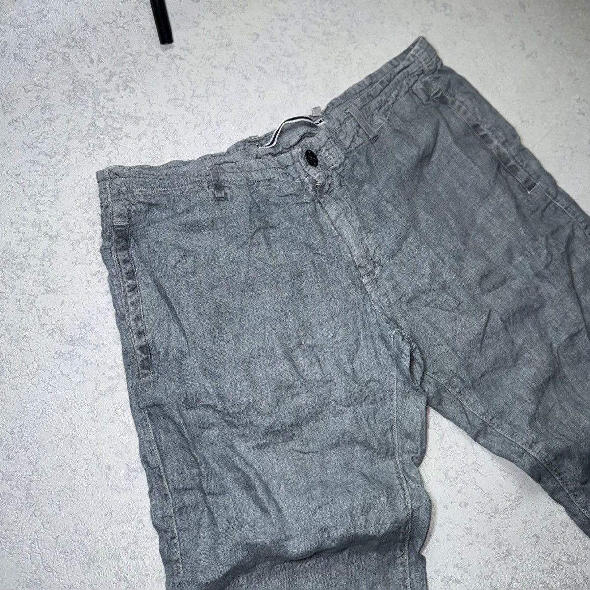 Stone Island Stone Island Men’s Linen Massimo Osti Light Blue Pants Size US 34 / EU 50 - 3 Thumbnail